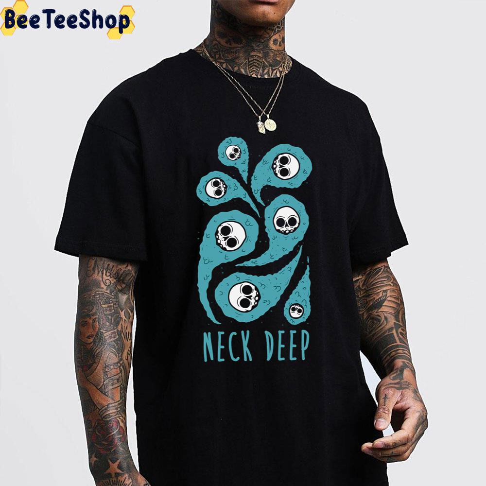 Skull Artwork Neck Deep Band Unisex T-Shirt