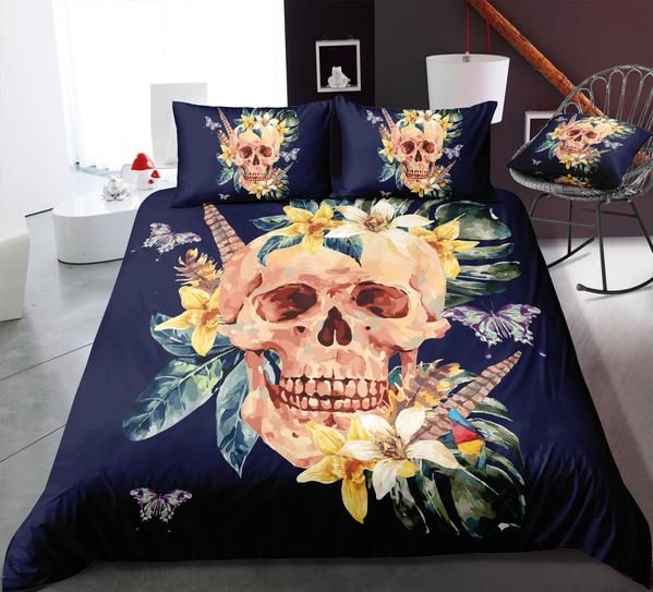 Skull Cotton Bedding Sets