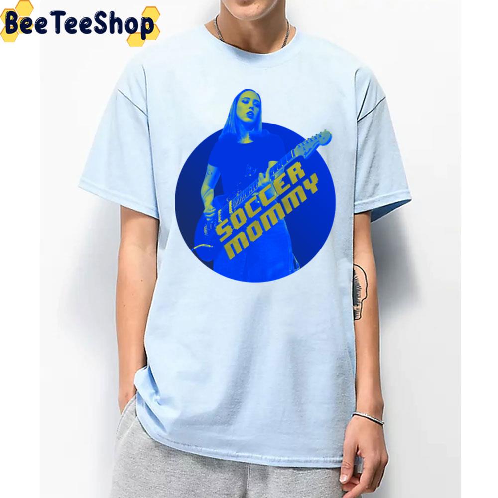 Soccer Mommy Blue Yellow Retro Art Unisex T-Shirt