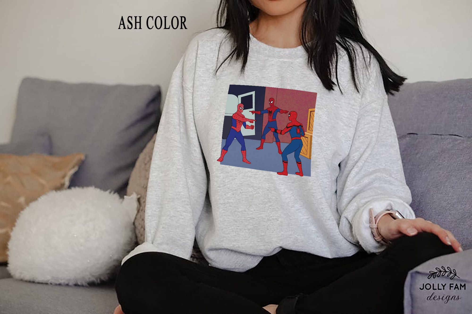 Spider-Man No Way Home Meme Funny Marvel Unisex Sweatshirt