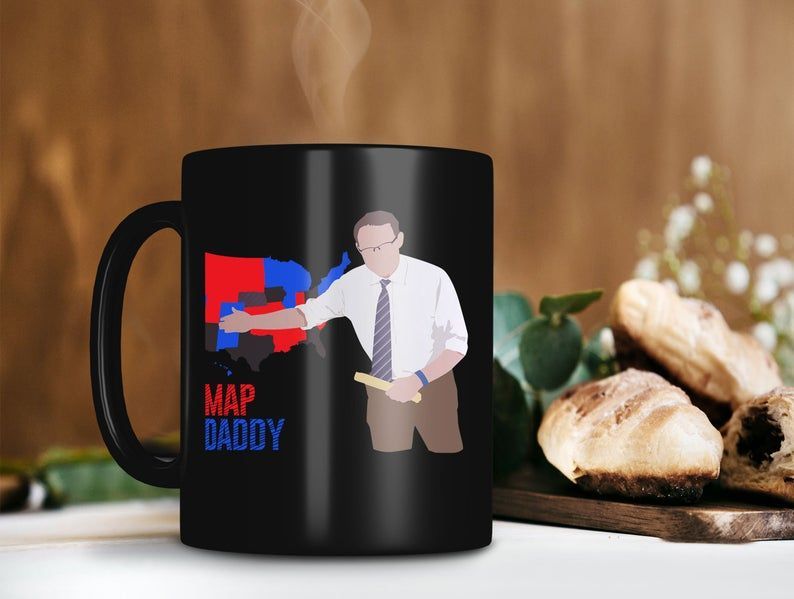 Steve Kornacki Map Daddy Mug Stephan Joseph Kornacki Mug Political Correspondent Mug Nbc News Mug Premium Sublime Ceramic Coffee Mug Black