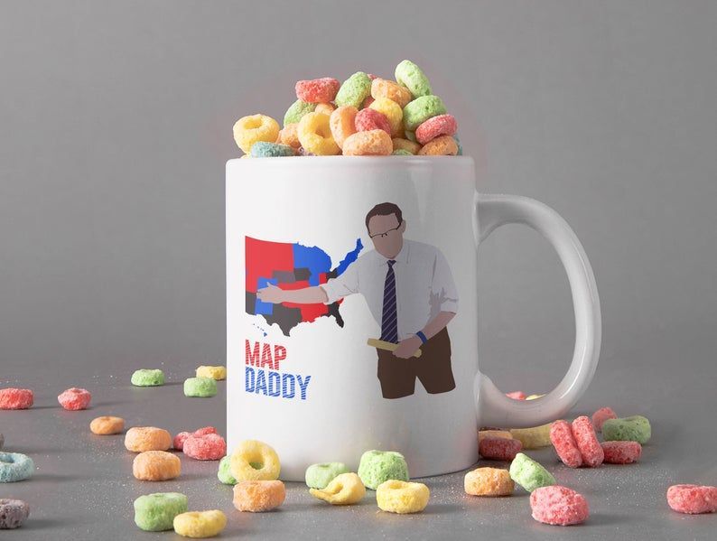 Steve Kornacki Map Daddy Mug Stephan Joseph Kornacki Mug Political Correspondent Mug Nbc News Mug Premium Sublime Ceramic Coffee Mug White