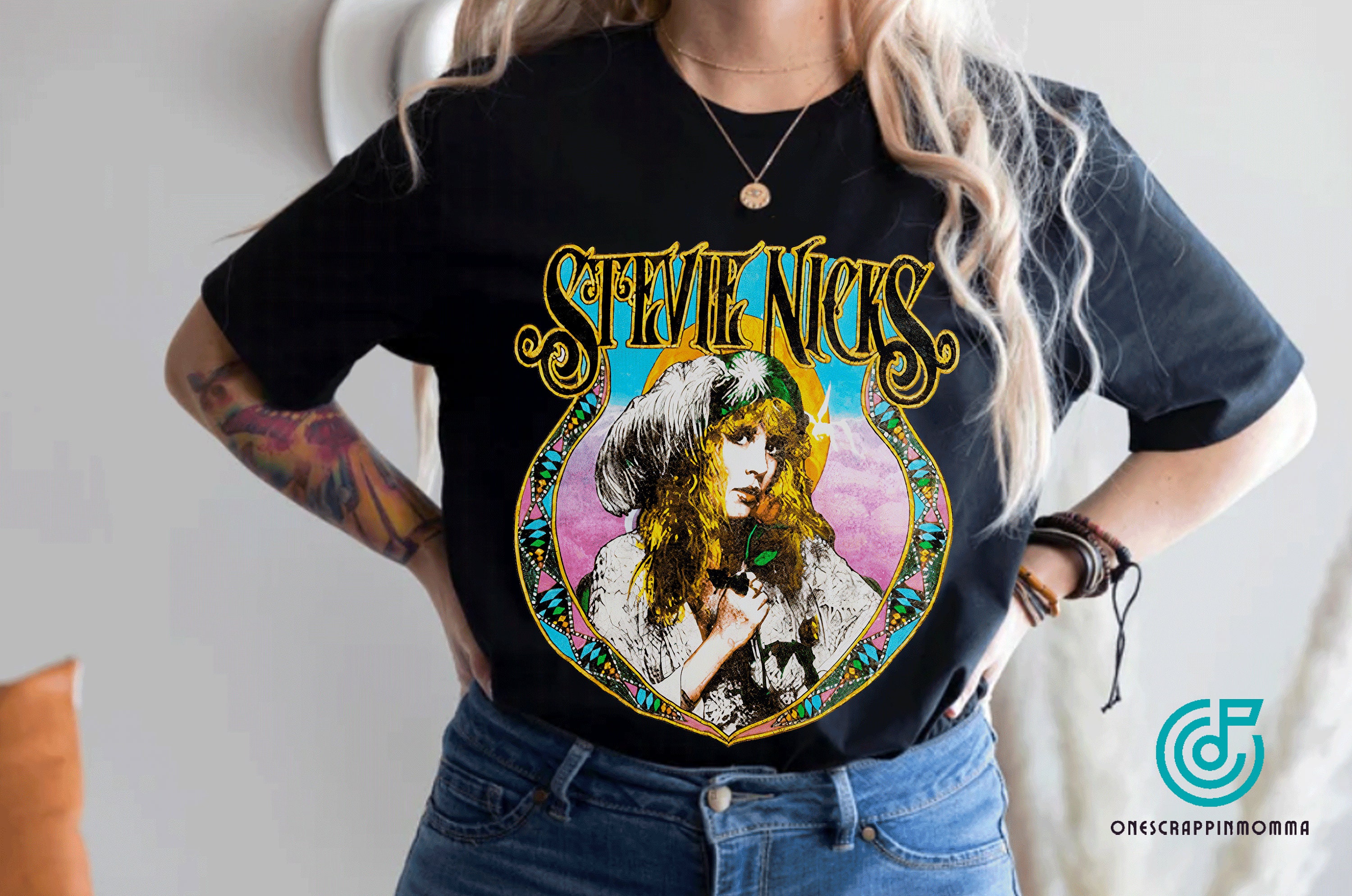 Stevie Nicks Vintage Fleetwood Mac Rock Band Unisex T-Shirt