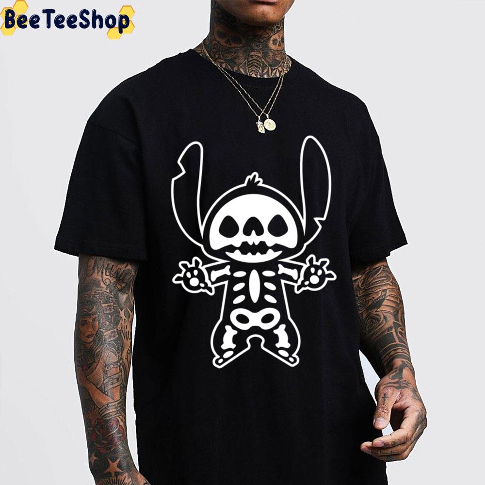 Stitch Halloween Skeleton Unisex T-Shirt