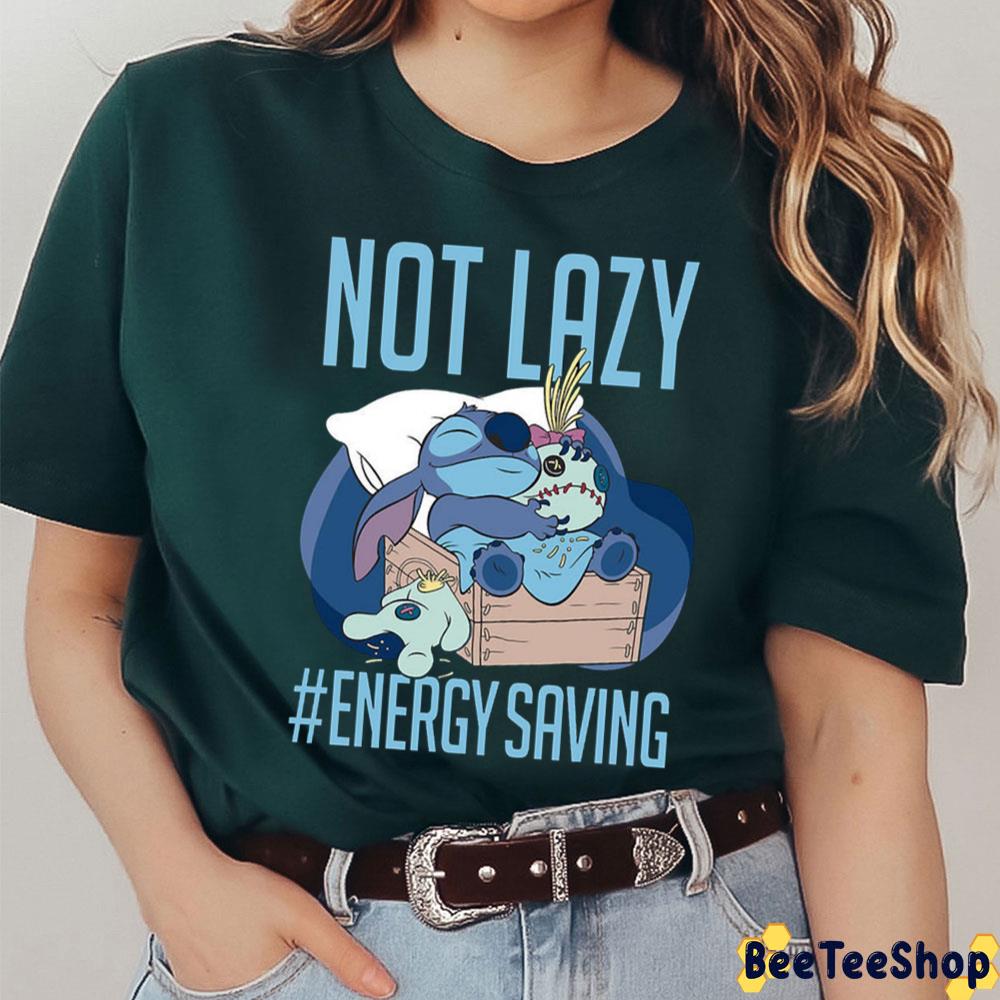 Stitch Not Lazy Energy Saving Unisex T-Shirt