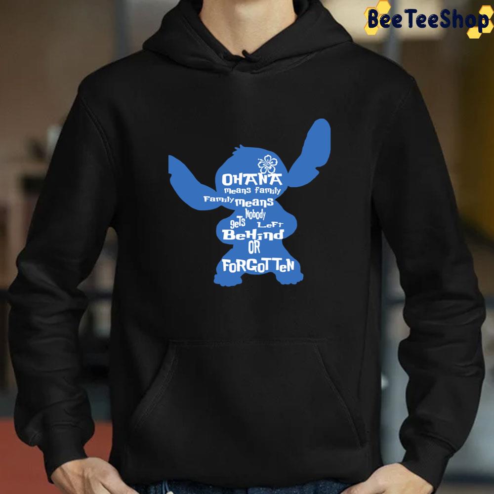 Stitch Ohana Means Family Art Text Unisex T-Shirt