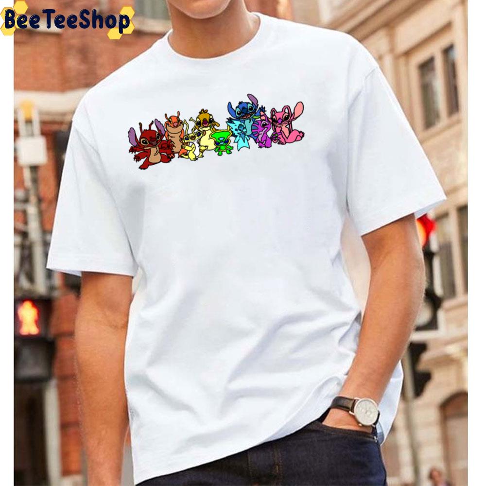 Stitch Rainbow Pride Month Unisex T-Shirt