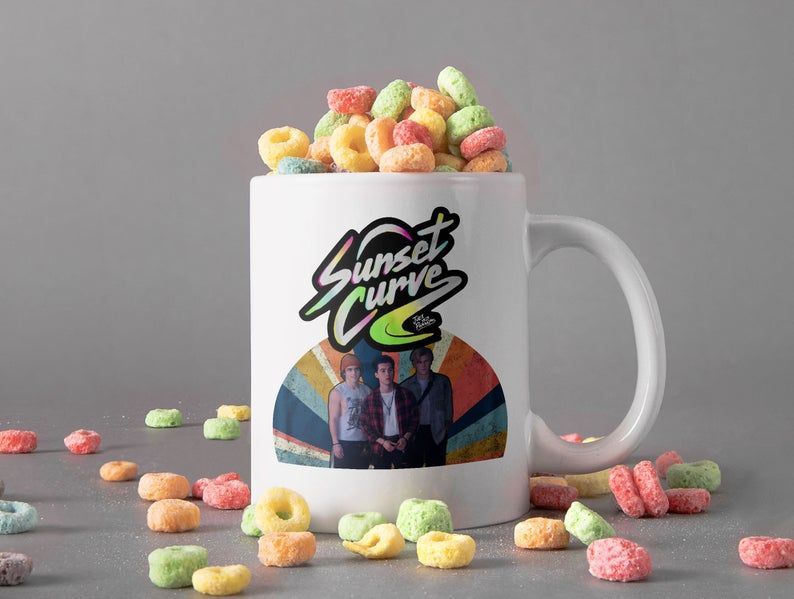 Sunset Curve Band Mug Julie And The Phantoms Movie Mug This Band Is Back Mug Retro Vintage Mug Premium Sublime Ceramic Coffee Mug White