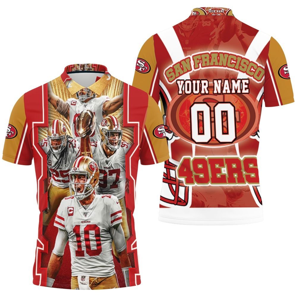 Super Bowl San Francisco 49ers Nfc Champions Personalized Polo Shirt All Over Print Shirt 3d T-shirt