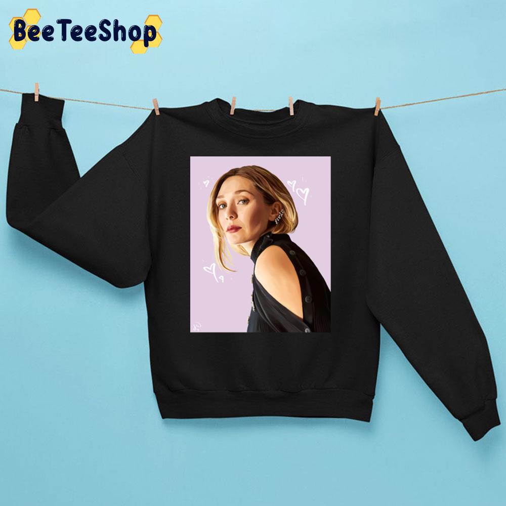 Sweet Digital Art Elizabeth Olsen Unisex Sweatshirt