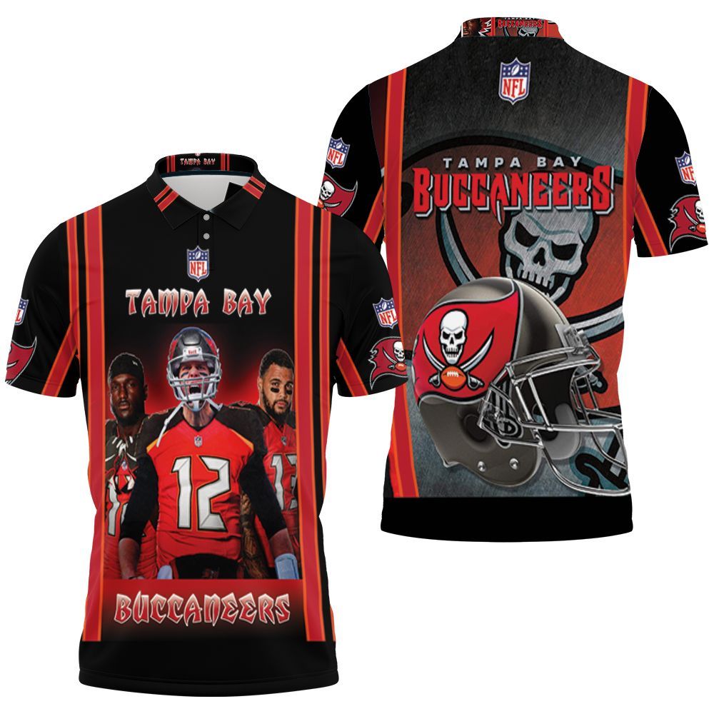 Tampa Bay Buccaneers 2021 Super Bowl Nfc South Division Champions Polo Shirt All Over Print Shirt 3d T-shirt