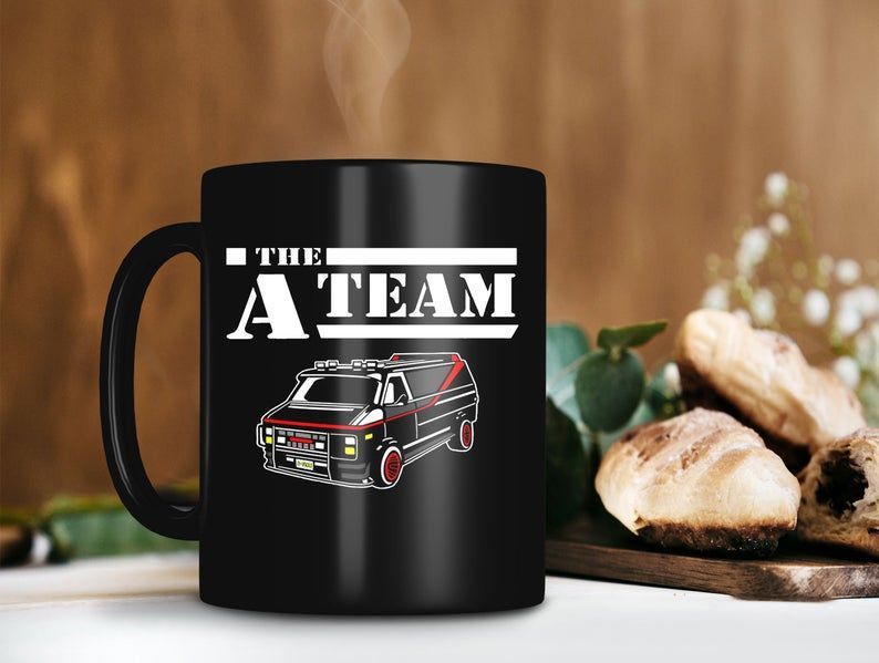 The A Team 1983 Gmc Vandura Mug B A Baracus Mug Templeton Peck Mug Premium Sublime Ceramic Coffee Mug Black