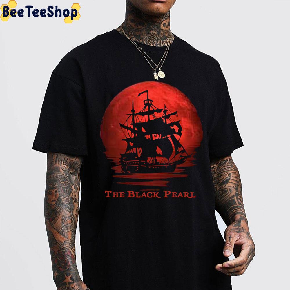 The Black Pearl By Blood Red Moon Pirates Of The Caribbean Unisex T-Shirt