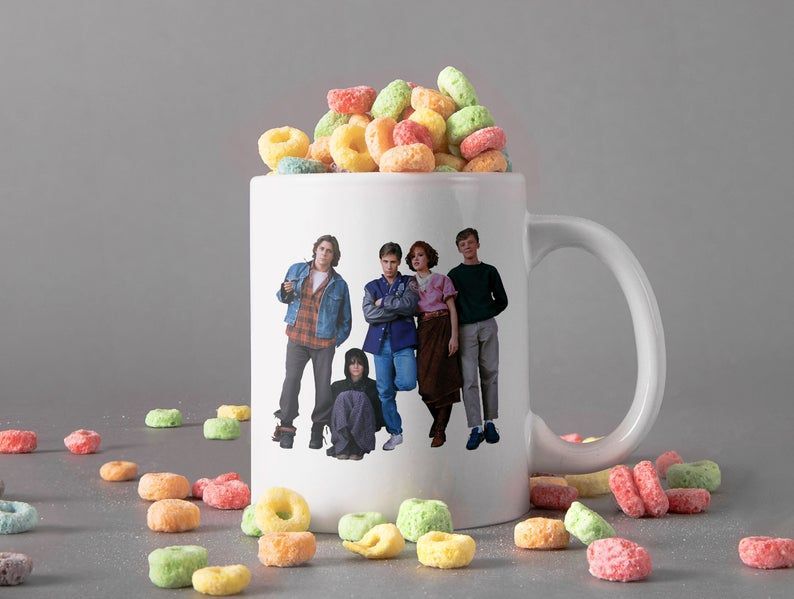 The Breakfast Club Crew Mug All Characters Retro Premium Sublime Ceramic Coffee Mug White