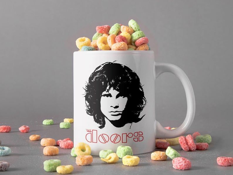 The Doors Rock Band Mug Jim Morrison Mug James Douglas Morrison Mug Ray Manzarek Mug Robby Krieger Premium Sublime Ceramic Coffee Mug White