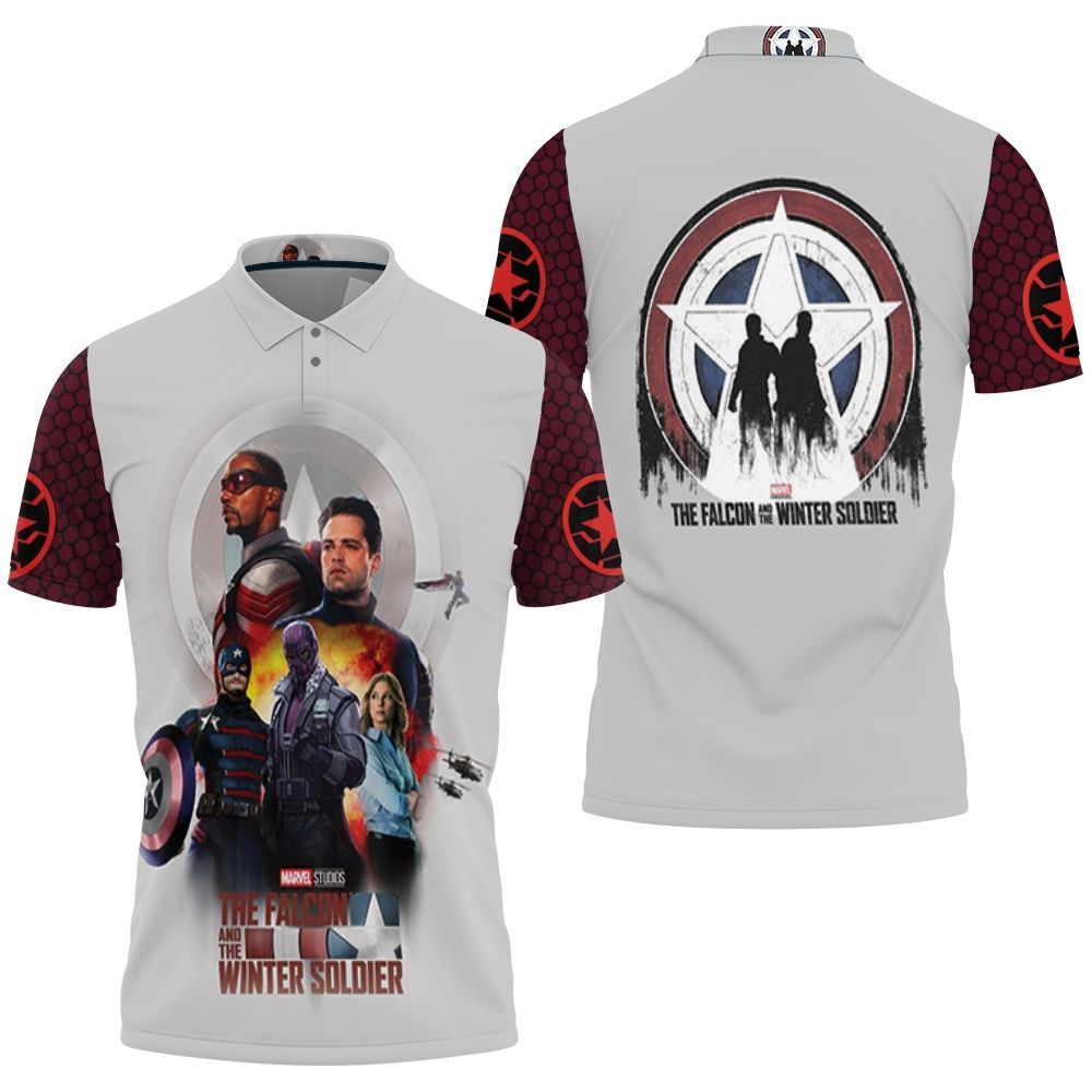 The Falcon And The Winter Soldier Finding Justice Polo Shirt All Over Print Shirt 3d T-shirt