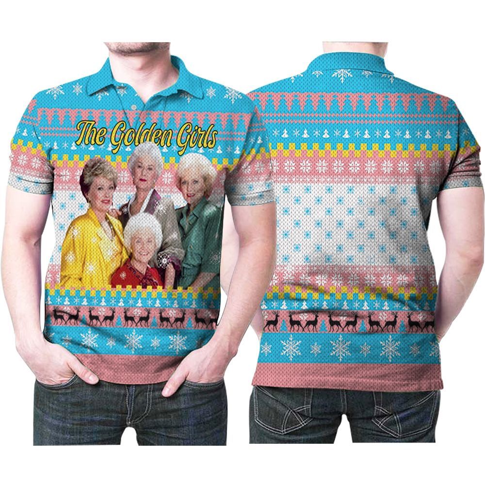 The Golden Girls Fan Christmas Knitting Pattern 3d Polo Shirt All Over Print Shirt 3d T-shirt