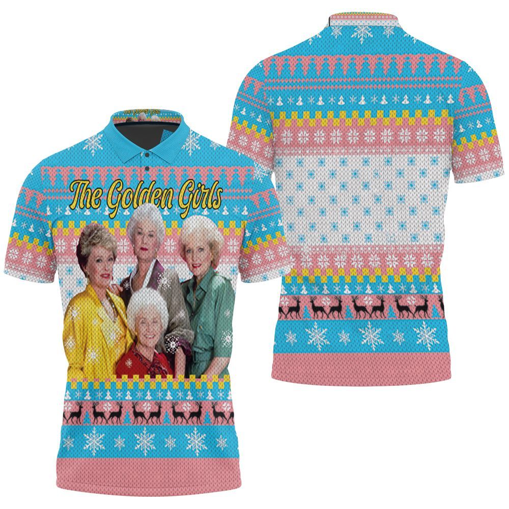 The Golden Girls Fan Christmas Knitting Pattern Sweatshirt 3d Polo Shirt All Over Print Shirt 3d T-shirt