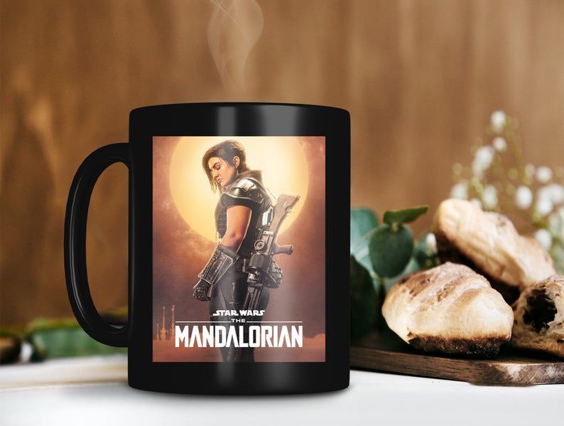 The Mandalorian Cara Dune Mug Star Wars Lover Mug Cara Dune Mug The Mandalorian Mug The Child Mug Premium Sublime Ceramic Coffee Mug Black