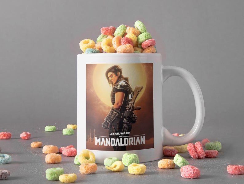 The Mandalorian Cara Dune Mug Star Wars Lover Mug Cara Dune Mug The Mandalorian Mug The Child Mug Premium Sublime Ceramic Coffee Mug White