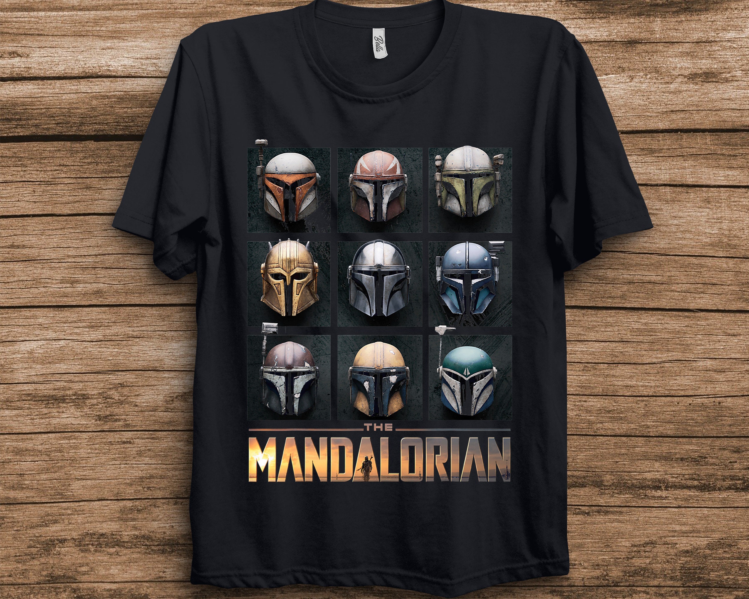 The Mandalorian Helmet Box Up Star Wars Unisex T-Shirt