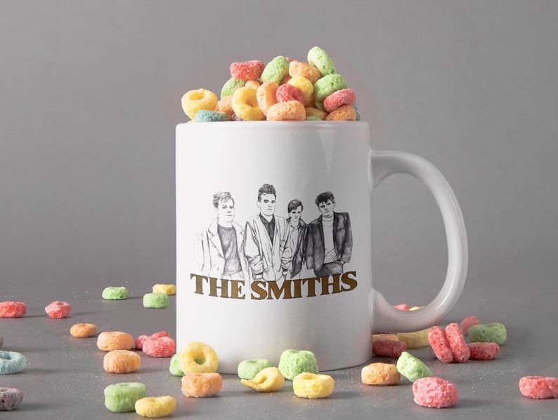 The Smiths Rock Band Drawing Mug Morrissey Mug Johnny Marr Mug Andy Rourke Mug Mike Joyce Premium Sublime Ceramic Coffee Mug White