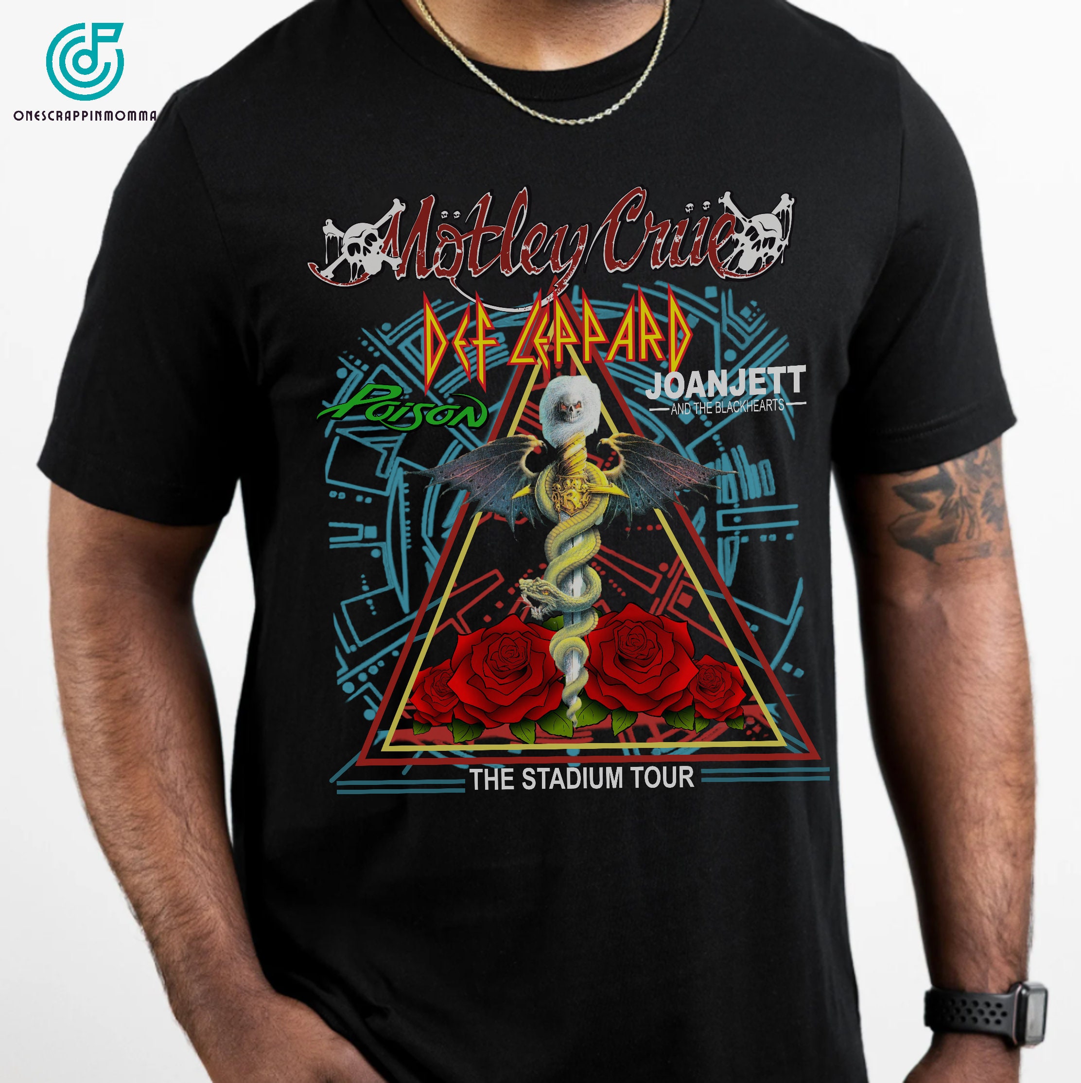 モトリークルー The Stadium Tour Tシャツ Motley Crue POISON Def 