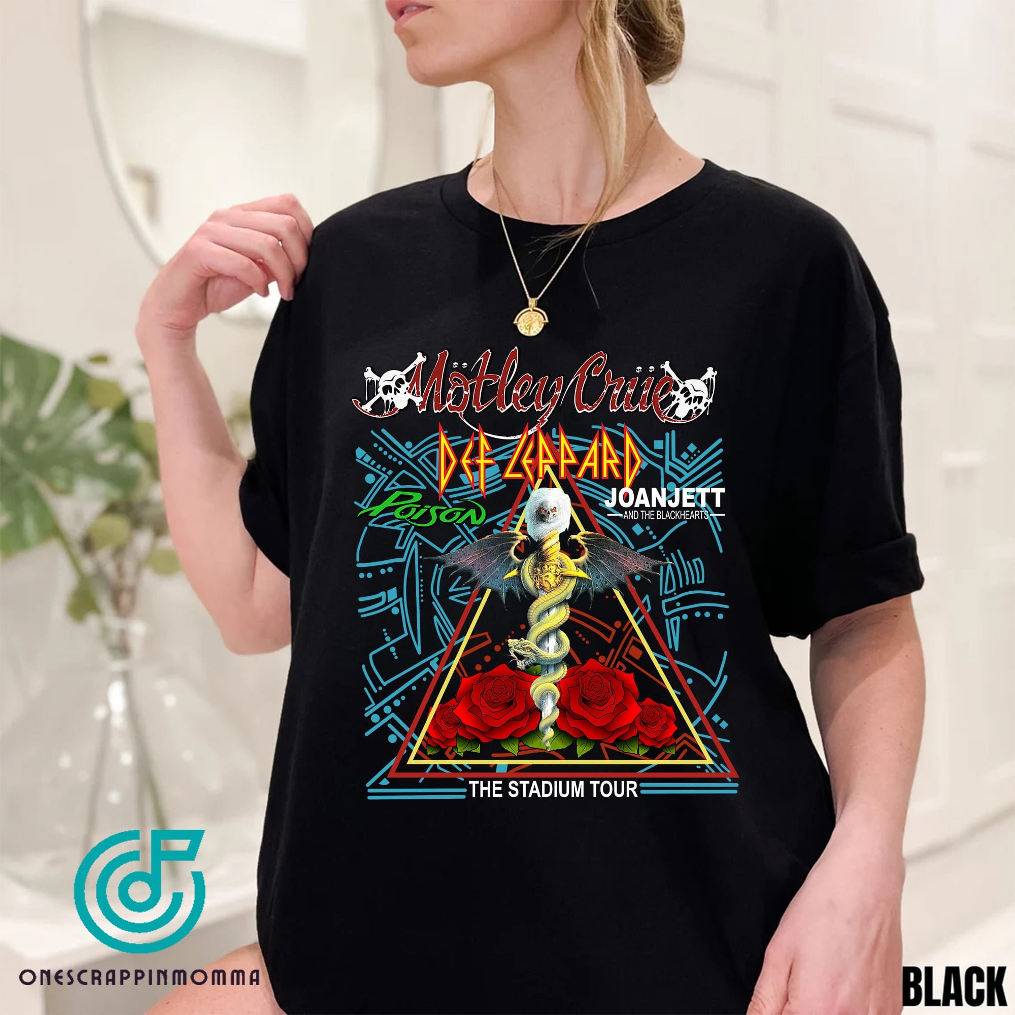 モトリークルー The Stadium Tour Tシャツ Motley Crue POISON Def 