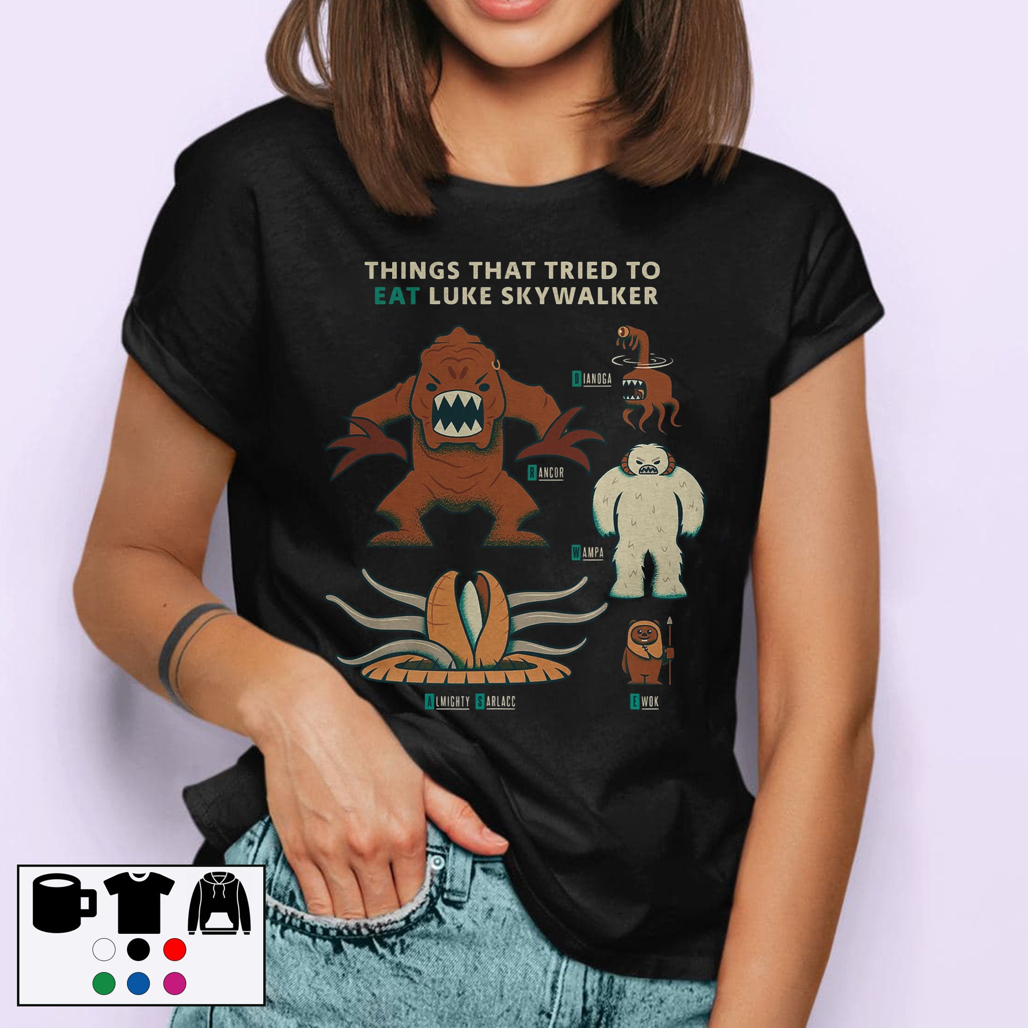 Things That Tried To Eat Luke Skywalker Funny Unisex T-Shirt