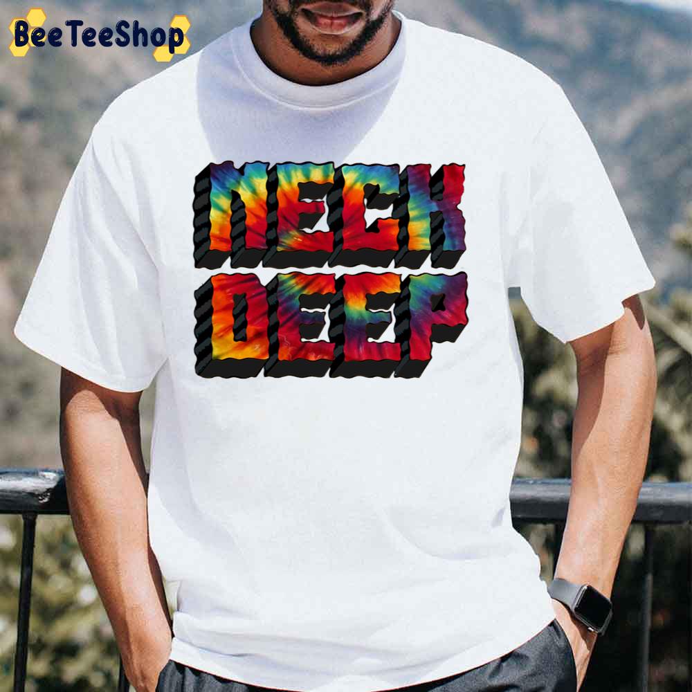 Tie Dye Neck Deep Band Unisex T-Shirt