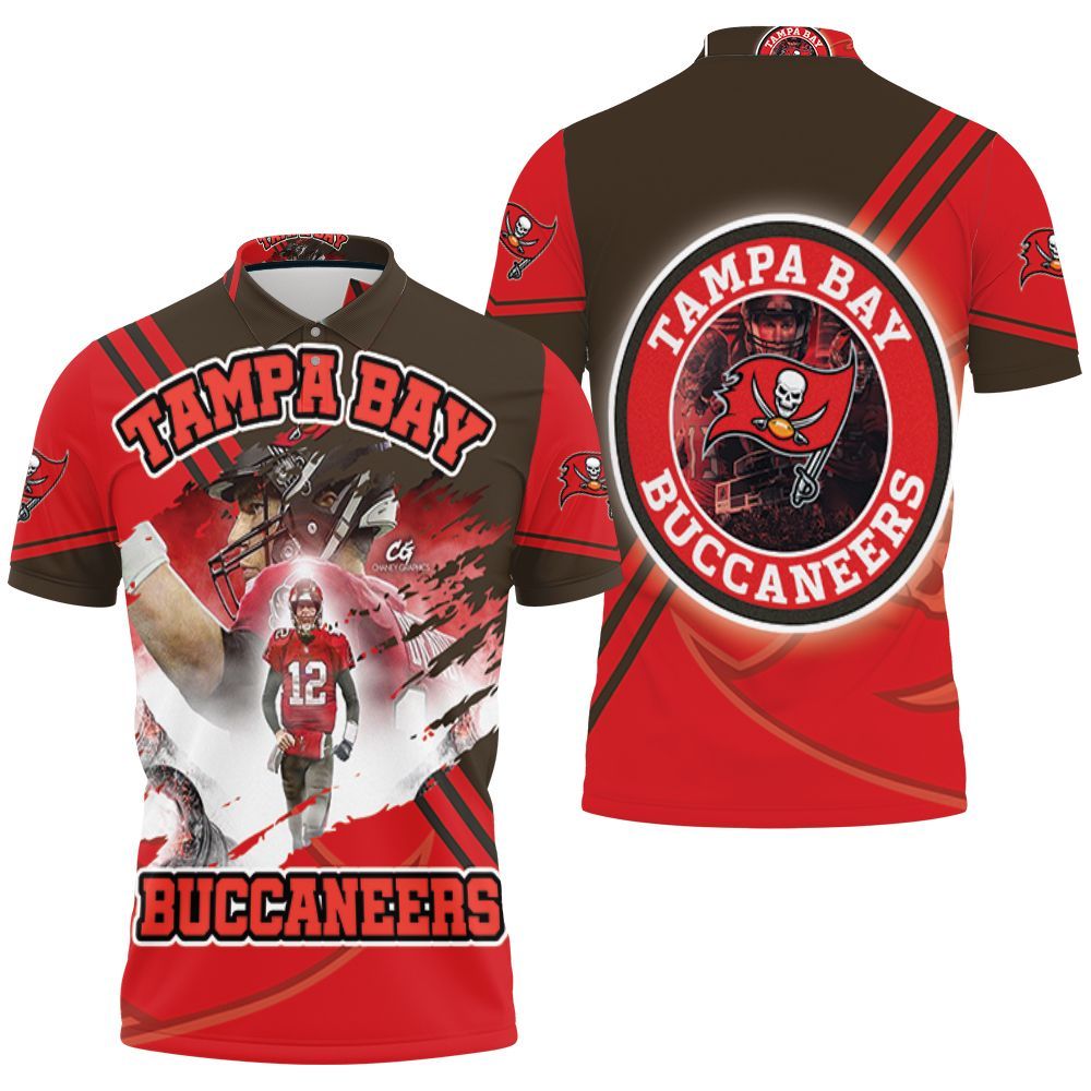 Tom Brady Tampa Bay Buccaneers Superbowl Champions Polo Shirt All Over Print Shirt 3d T-shirt