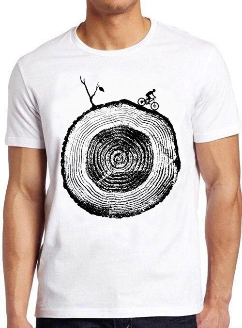 Tree Rings Camping Black Art Unisex T-Shirt