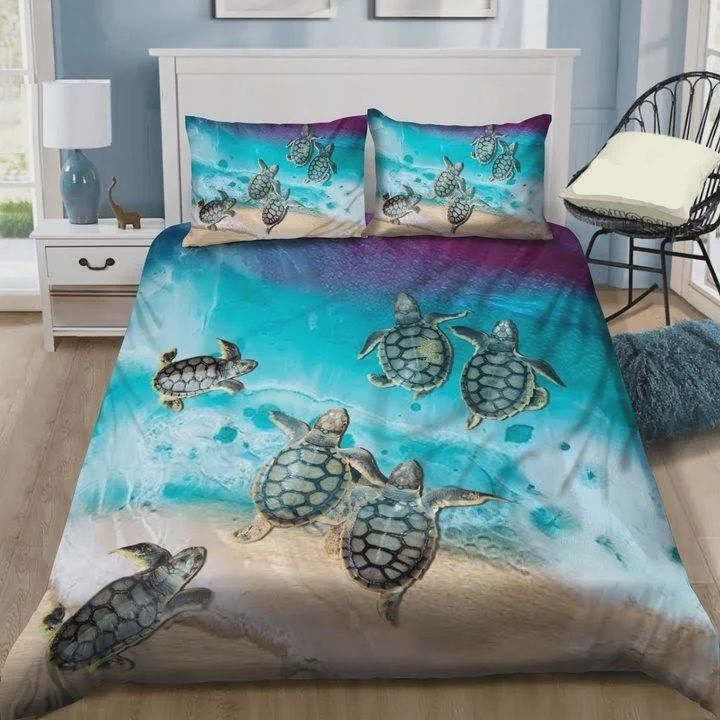 Turtle Back To The Sea Cotton Bedding Sets