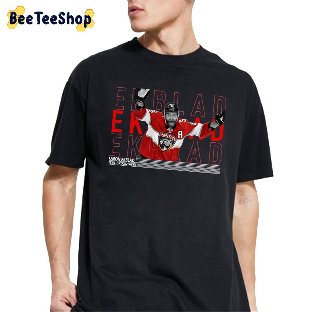 Typography Aaron Ekblad Florida Panthers Hockey Unisex T-Shirt