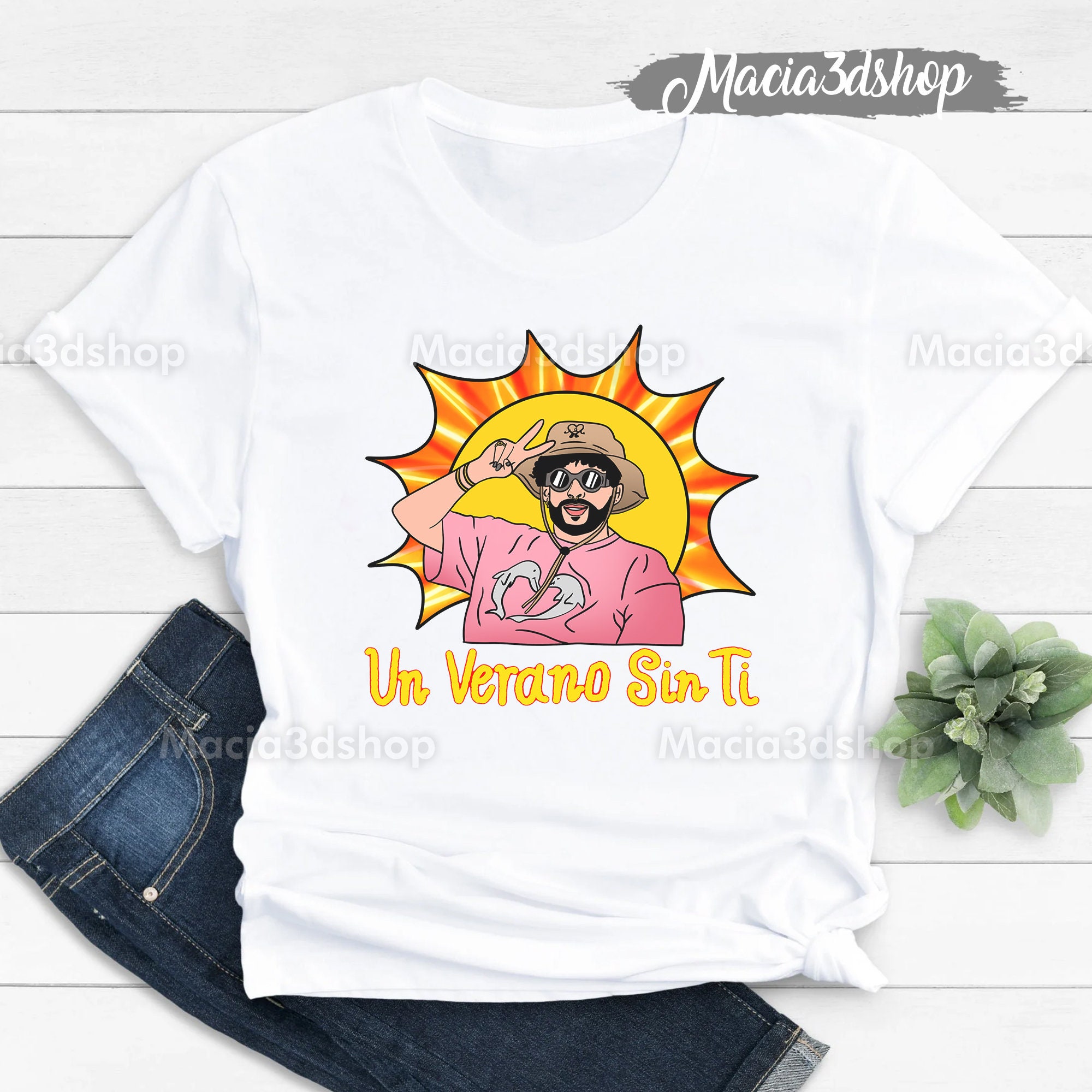 Un Verano Sin Ti Sun Bucket Hat Heart Worlds Hottest Tour Picture Bad Bunny Unisex Sweatshirt