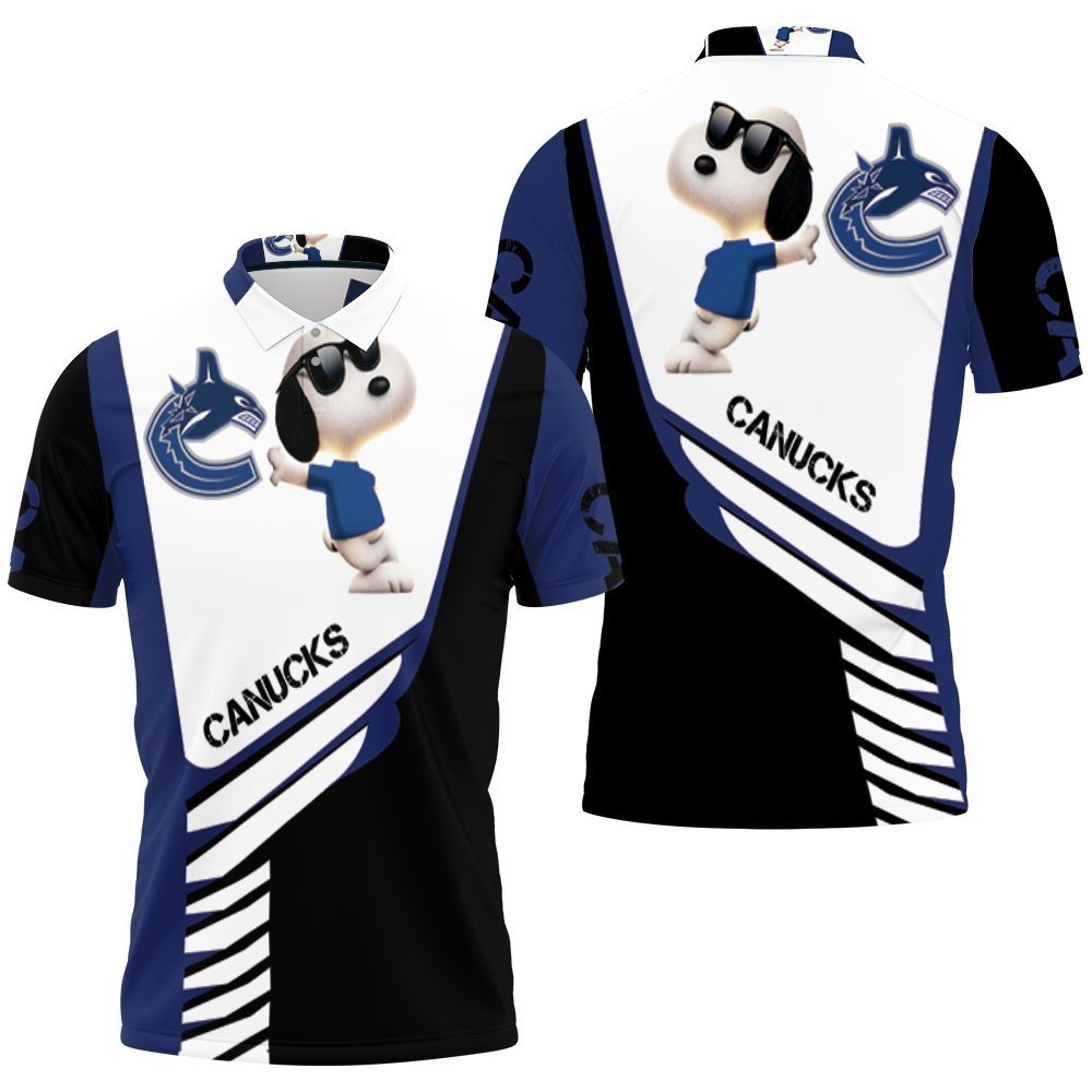 Vancouver Canucks Snoopy For Fans 3d Polo Shirt All Over Print Shirt 3d T-shirt