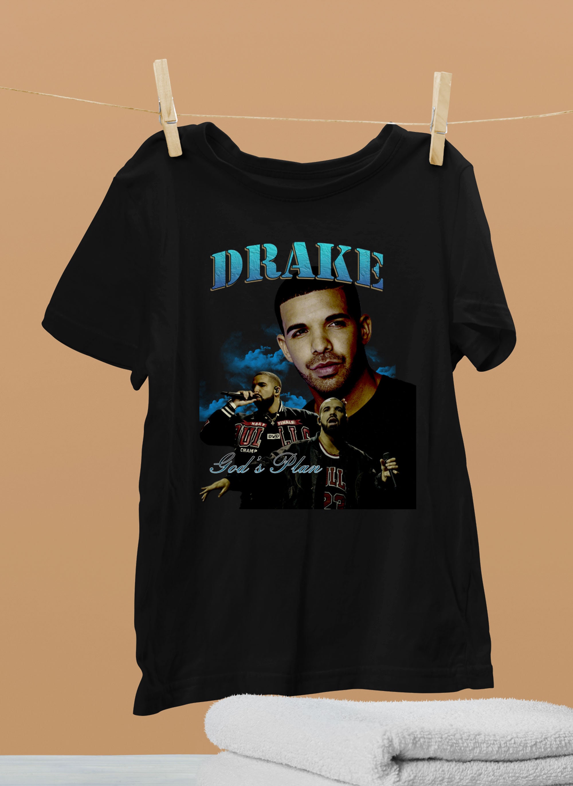 Vintage 90s Drake Champagne Hip Hop Unisex T-Shirt - Beeteeshop