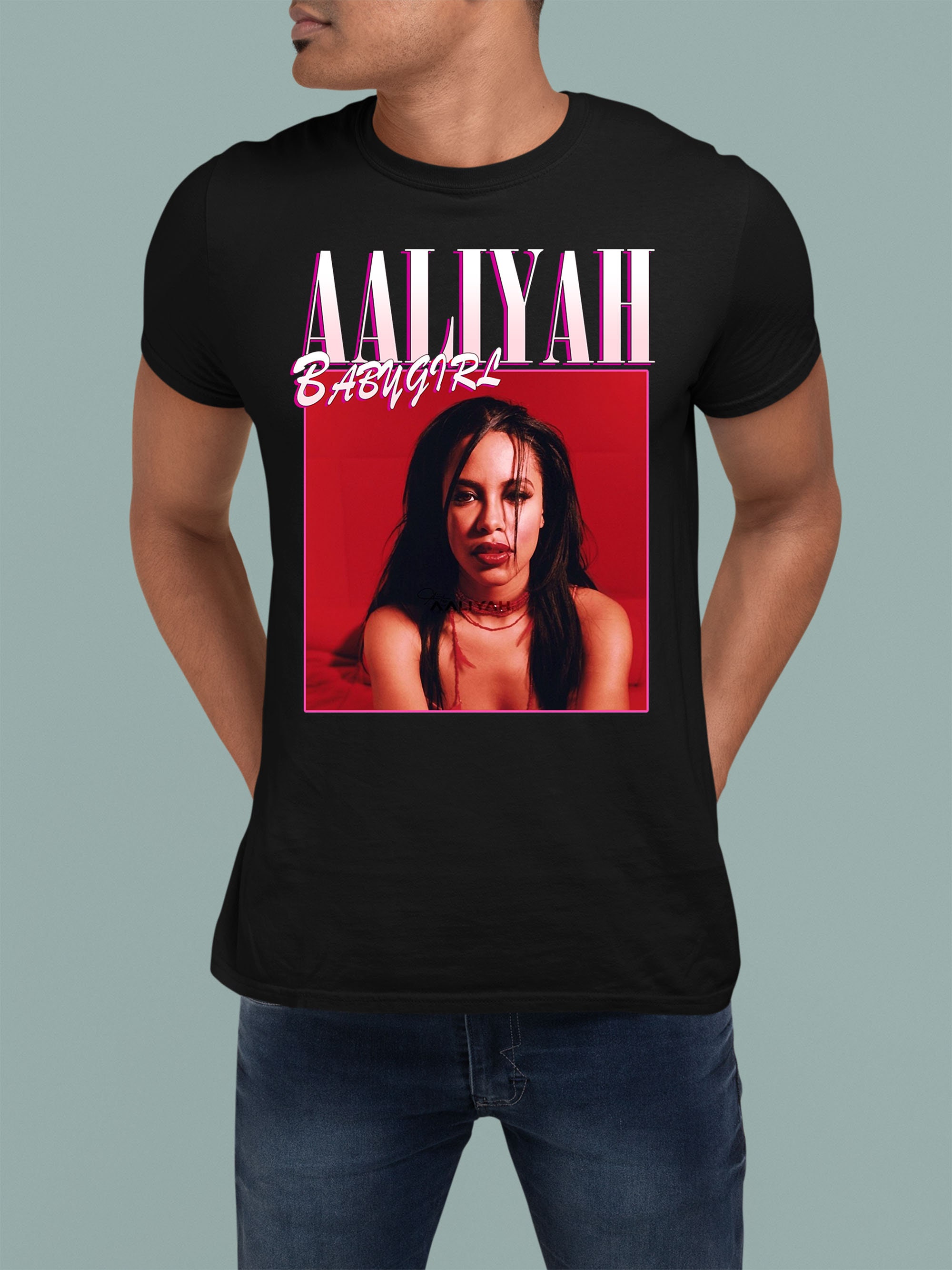 Vintage Aaliyah 90s Oldschool Retro Unisex T-Shirt