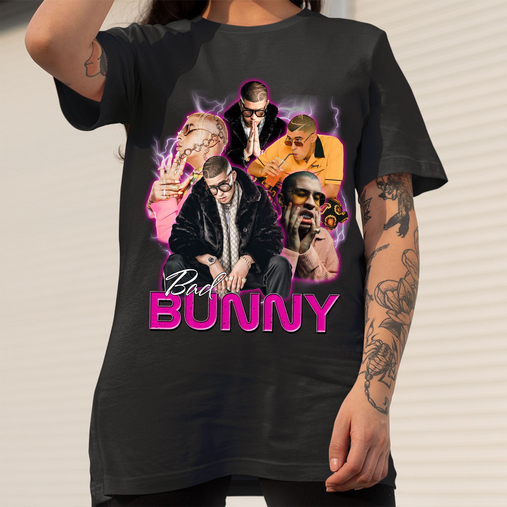 Vintage Art Bad Bunny Hip Hop Unisex T-Shirt