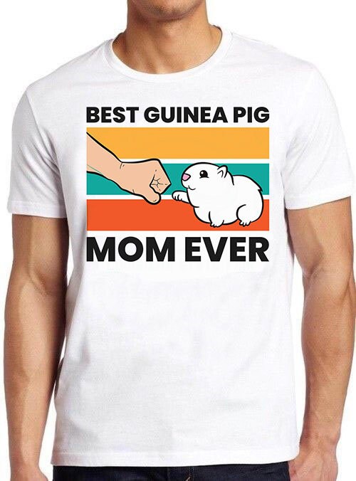 Vintage Art Best Guinea Pig Mom Ever Unisex T-Shirt