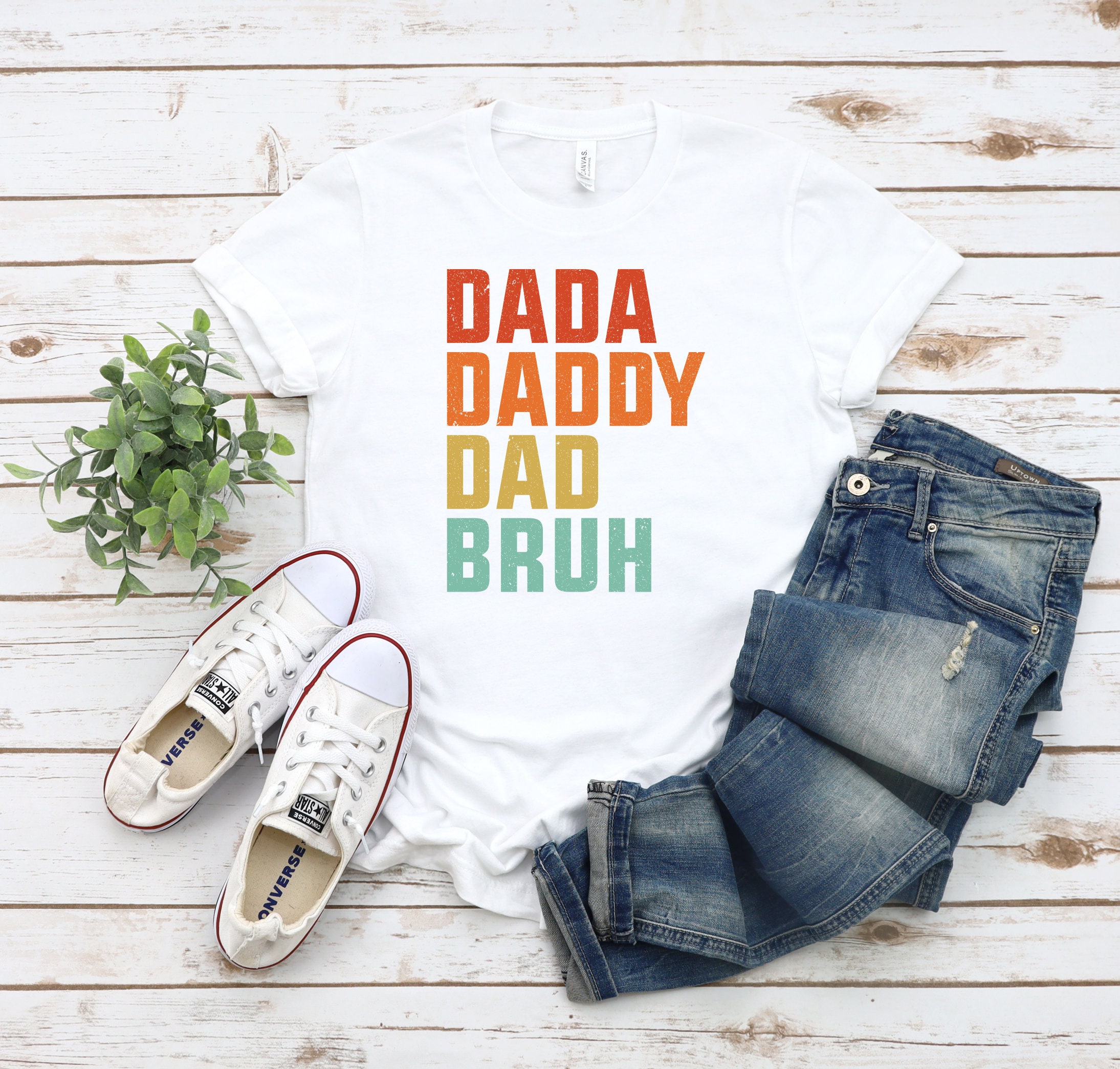 Vintage Art Dada Daddy Dad Bruh Father’s Day Unisex T-Shirt