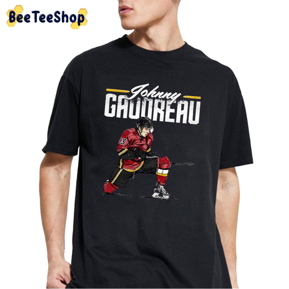 Vintage Art Johnny Gaudreau Calgary Flames Hockey Unisex T-Shirt