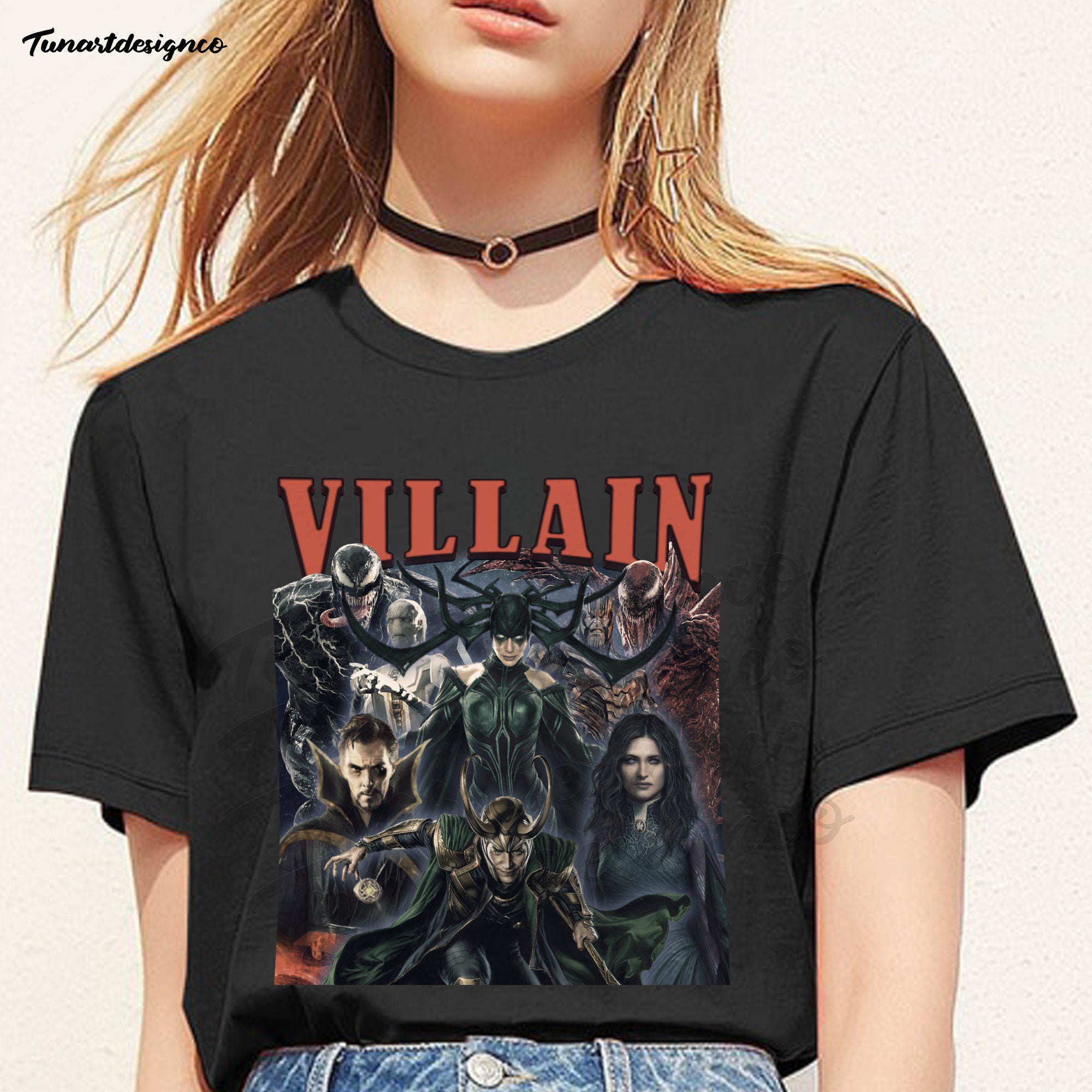 Vintage Art Marvel Villains Marvel Enemies Unisex T-Shirt