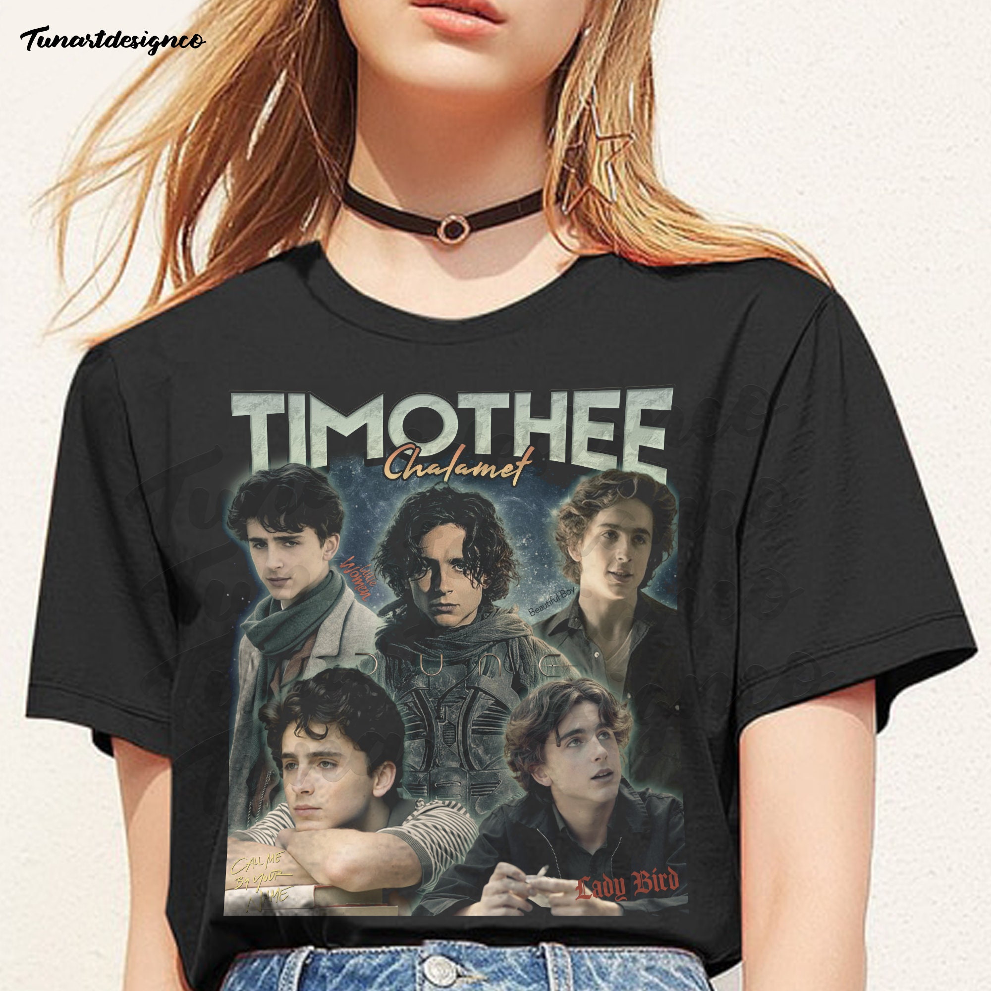 Vintage Art Timothée Chalamet Best Movies Unisex T-Shirt