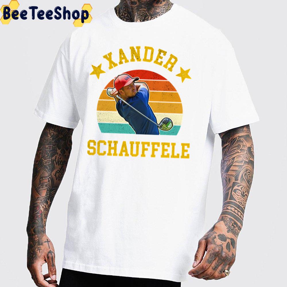 Vintage Art Xander Schauffele Golf Unisex T-Shirt