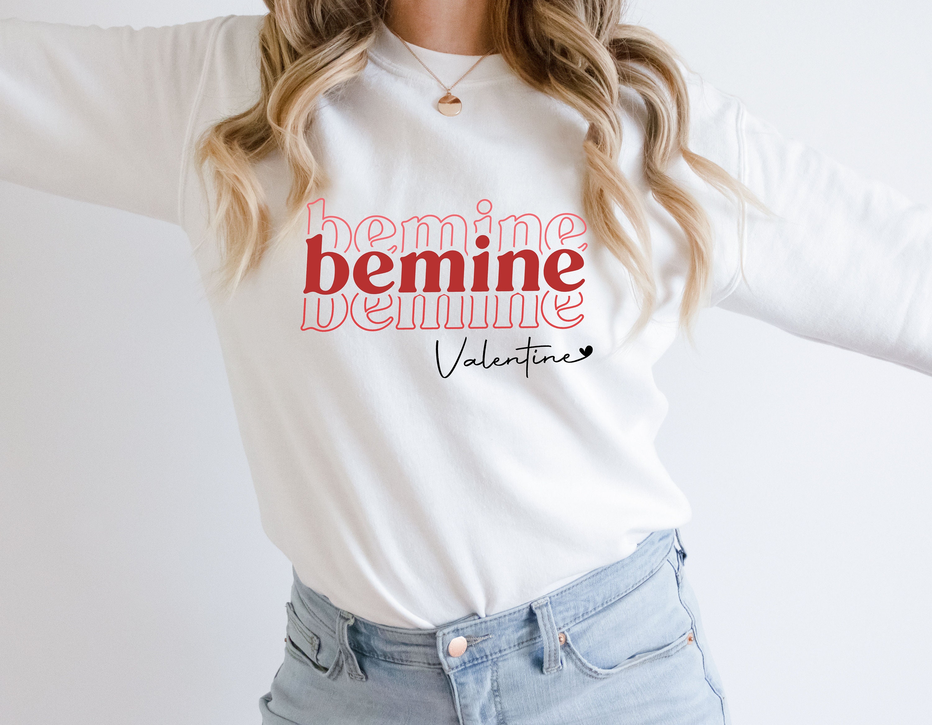 Vintage Be Mine Valentines Day Unisex Sweatshirt