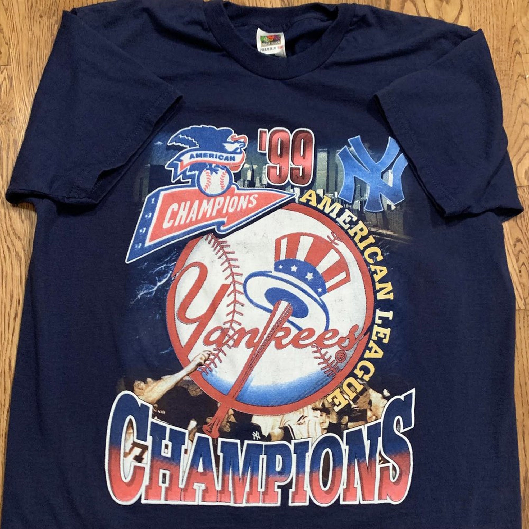 Vintage Bootleg Yankees 99s American League Champions Unisex T-Shirt