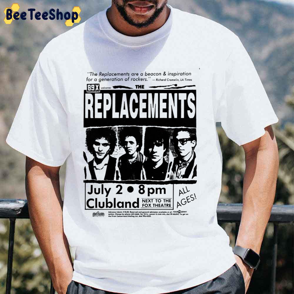 Vintage Concert Detroit Windsor The Replacements Rock Band Unisex T-Shirt