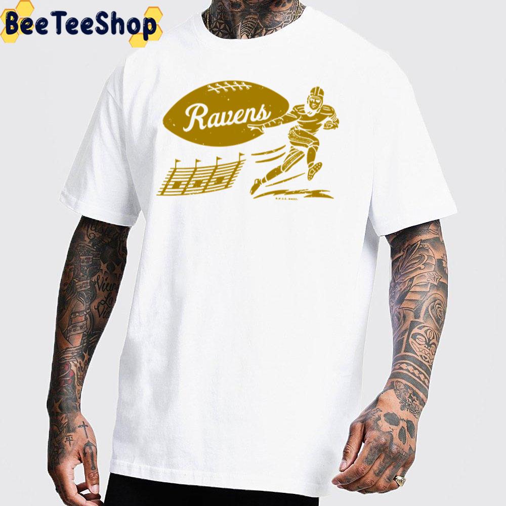 Vintage Football Baltimore Ravens Gold Ravens Unisex T-Shirt