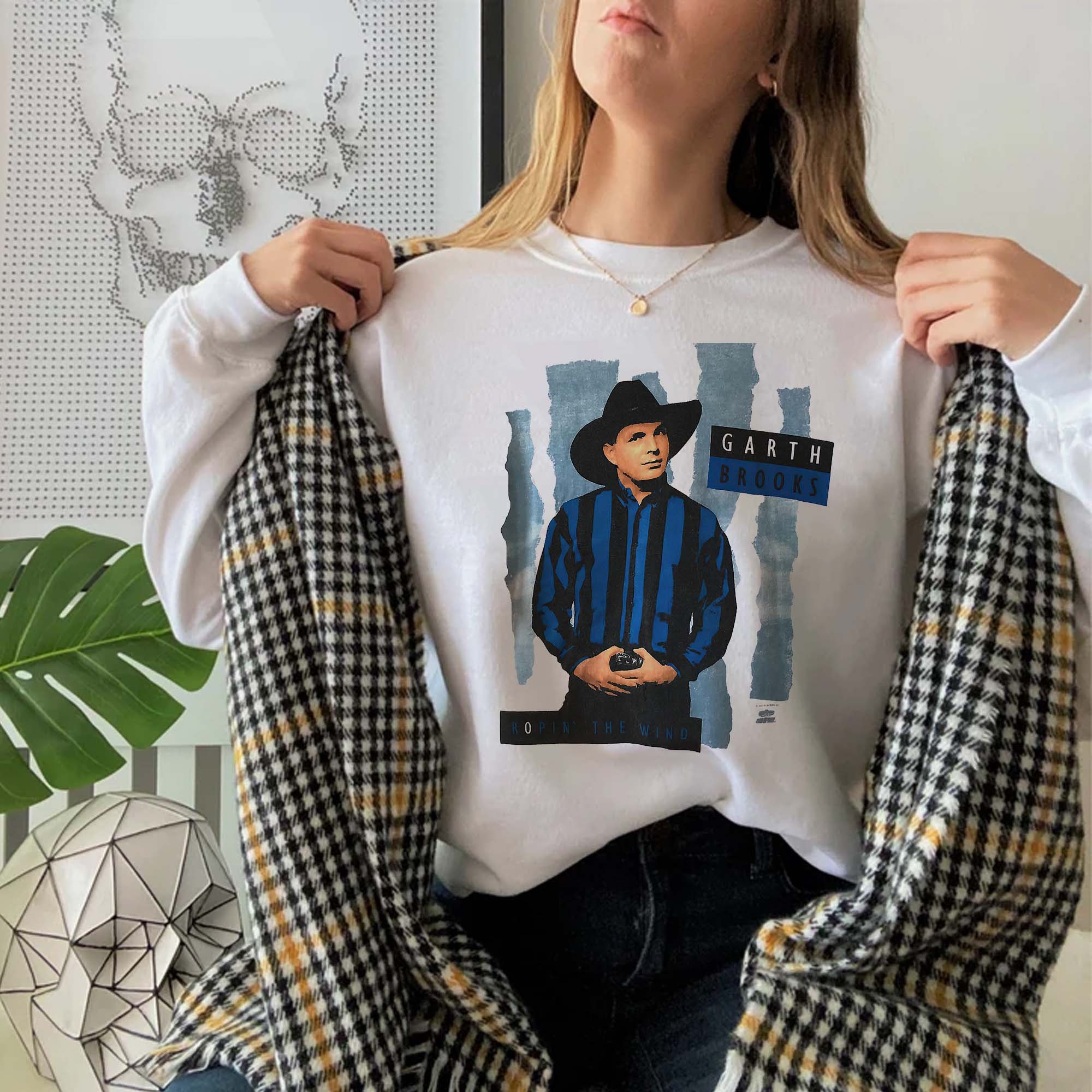 Vintage Garth Brooks Country Music 90s Art Unisex Sweatshirt